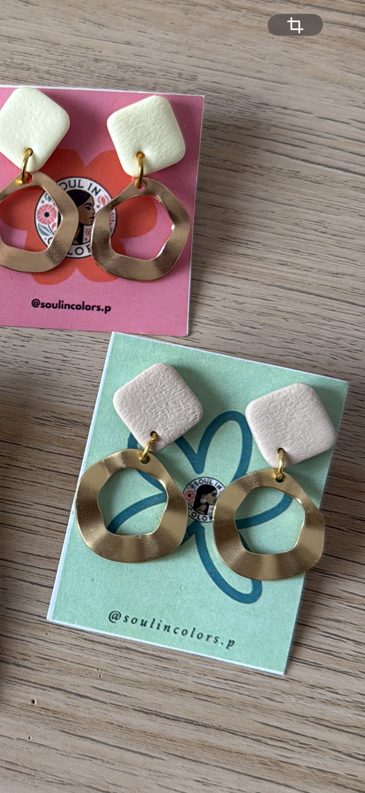 Pendientes Sandra beige