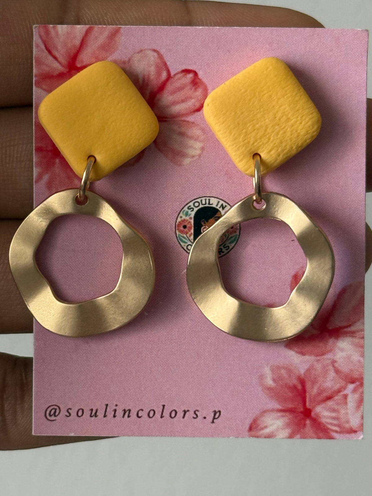 Pendientes Sandra amarillo