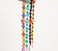 Pulsera azul flor de cerámica